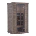 Cabine de sauna infrarouge en bois composite avec porte en verre trempé - 2026