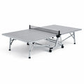 Table de chevet pliable en mdf gris avec cadre métallique et roues 274x152.5X76 cm - 2026