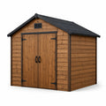 Abri de jardin en bois de sapin marron 200x180x210 cm - 2026