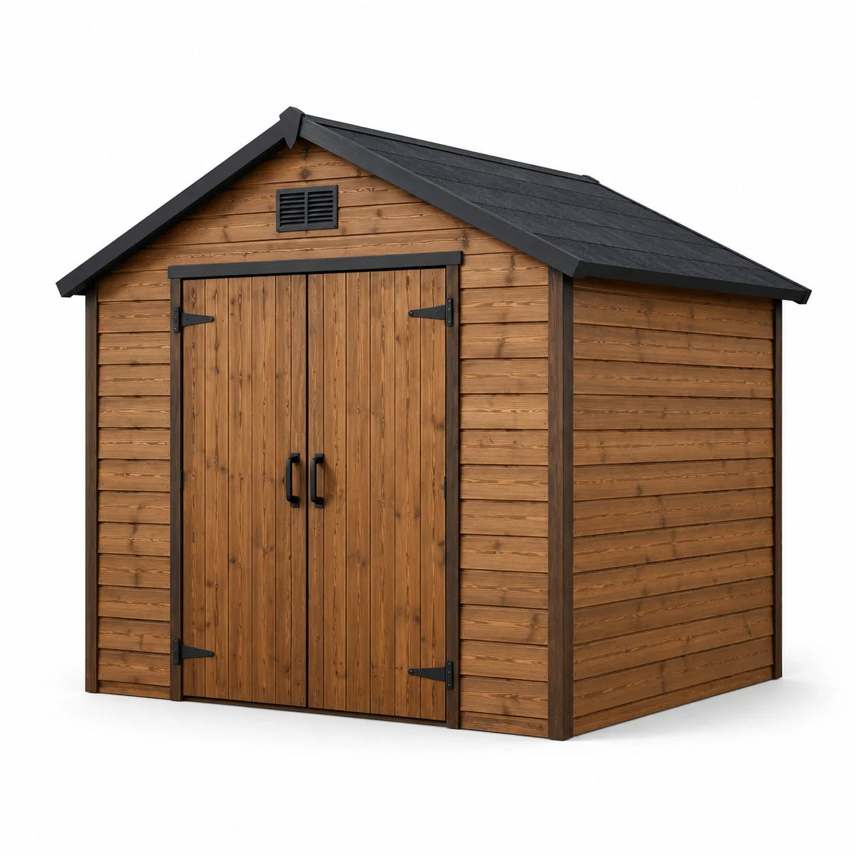 Abri de jardin en bois de sapin marron 200x180x210 cm - 2026