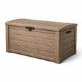 Coffre de rangement de jardin en plastique marron 120x60x55 cm - 2026