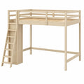 Lit mezzanine en bois de pin avec échelle et garde corps - 2026