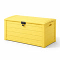 Coffre de rangement de jardin en polypropylène jaune 120x56x63 cm - 2026
