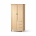Armoire en bois clair avec 2 portes et 3 tiroirs - 2026