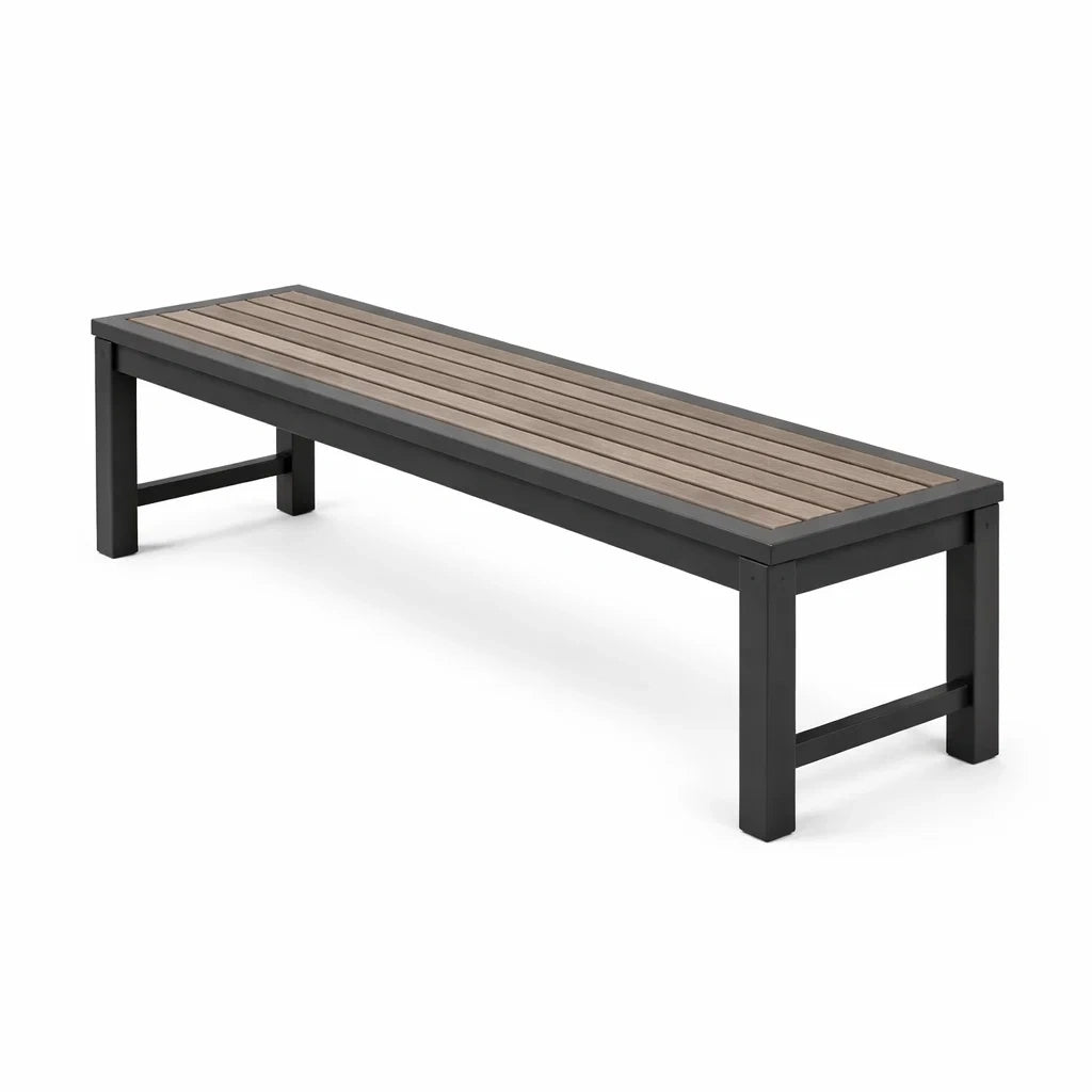 Banc en aluminium et bois composite - 2026