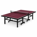 Table de chevet bordeaux en mdf et acier 274x152.5X76 cm - 2026