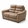 Canapé en tissu microfibre beige 2 places - 2026