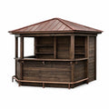 Kiosque de Jardin en Bois avec Toit en Métal - 2026