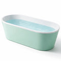 Baignoire îlot en acrylique blanc et vert menthe - 2026