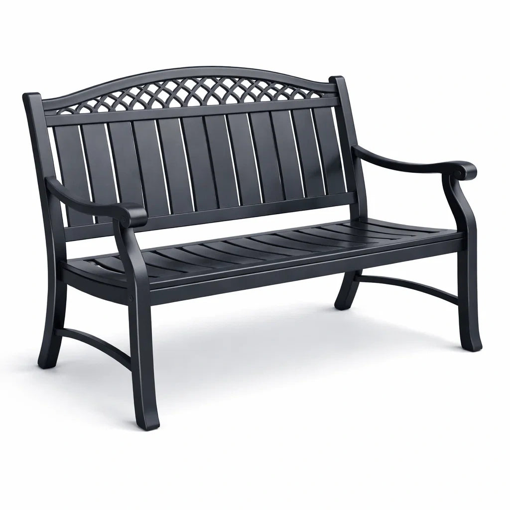 Banc en aluminium noir - 2026