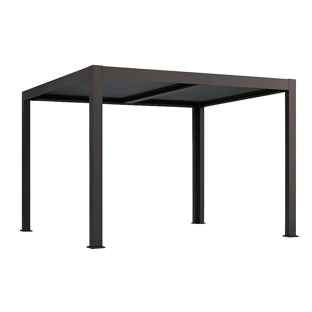 Pergola en aluminium gris 300x300x230 cm - 2026