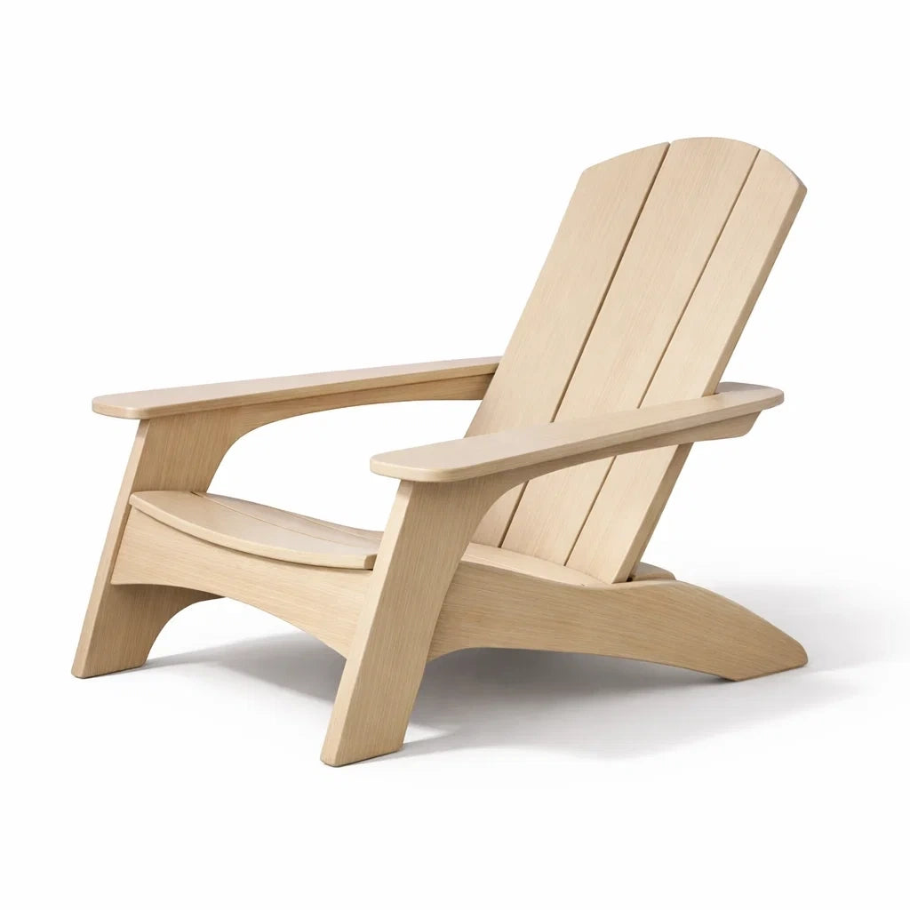 Chaise adirondack en bois de chêne beige - 2026