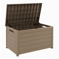 Coffre de rangement en plastique marron 116x43x55 cm - 2026