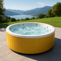 Spa extérieur rond en PVC avec jets de massage 180 cm Jaune - 2026