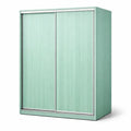 Armoire en bois vert à portes coulissantes - 2026
