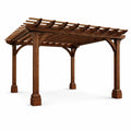 Pergola en bois massif marron 300x360x240 cm - 2026