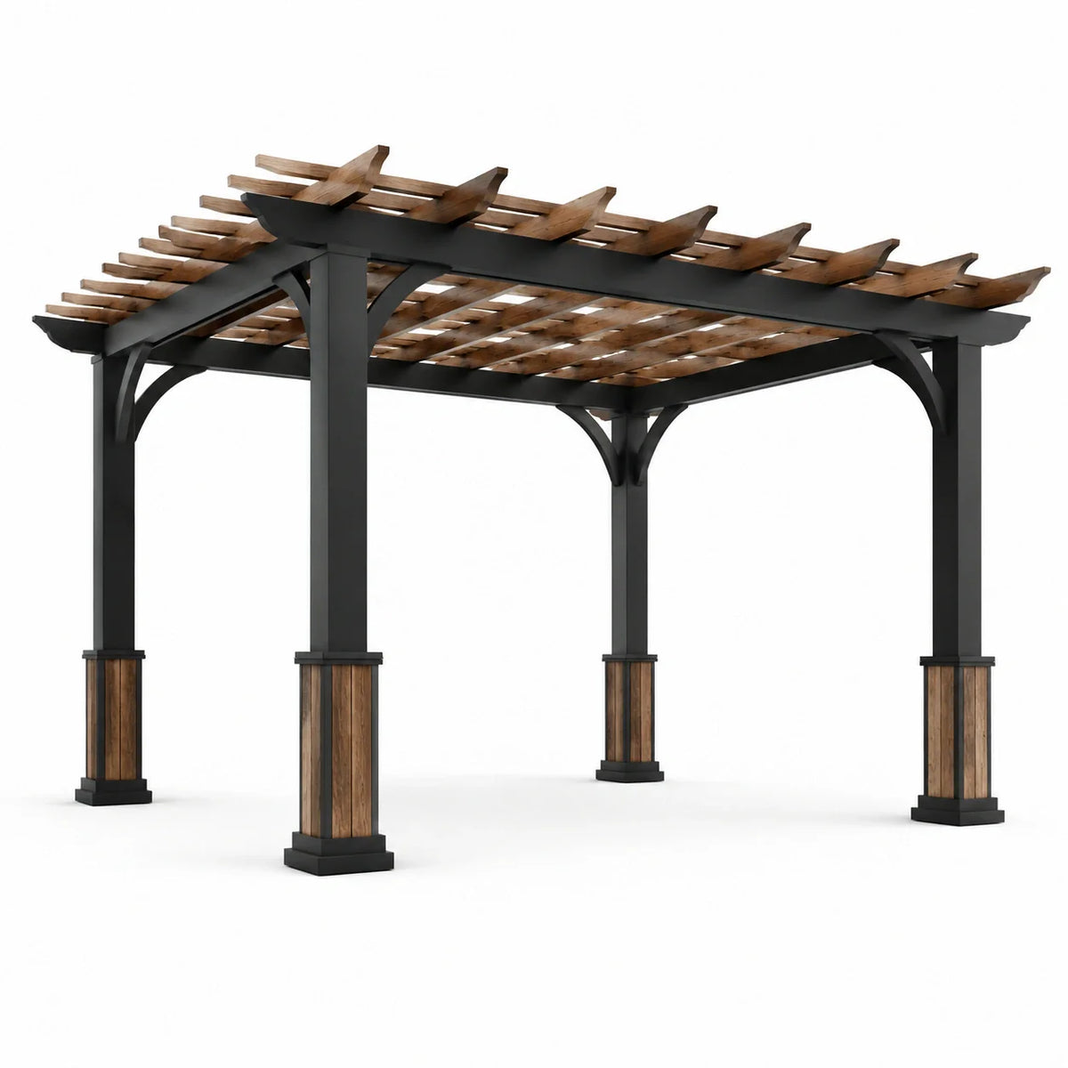 Pergola de jardin en aluminium et cèdre 300x400x250 cm - 2026