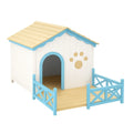 Niche pour chien en plastique multicolore avec terrasse - 2026