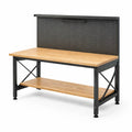 Établi acier plateau bois 120 x 60 x 150 cm - 2026