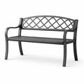 Banc de jardin en métal noir - 2026