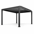Pergola de jardin en aluminium noir 300x300x250 cm - 2026