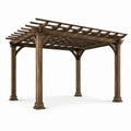 Pergola en bois massif marron 300x300x250 cm - 2026