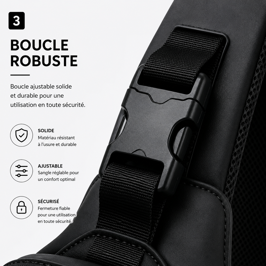 Sac Bandoulière Homme Tactique Premium – Grande Capacité & Style Urbain