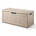 Coffre de rangement de jardin en plastique beige - 2026