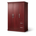 Armoire en bois avec deux tiroirs et poignées en métal - 2026