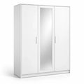 Armoire 3 portes blanche avec miroir - 2026