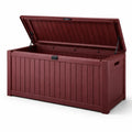 Coffre de rangement de jardin en polypropylène bordeaux 117x45x57 cm - 2026