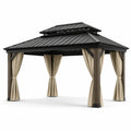 Pavillon avec structure en aluminium et toit en acier galvanisé 3x3.6m - 2026
