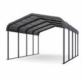 Abri de voiture en métal gris 600x300x300 cm - 2026