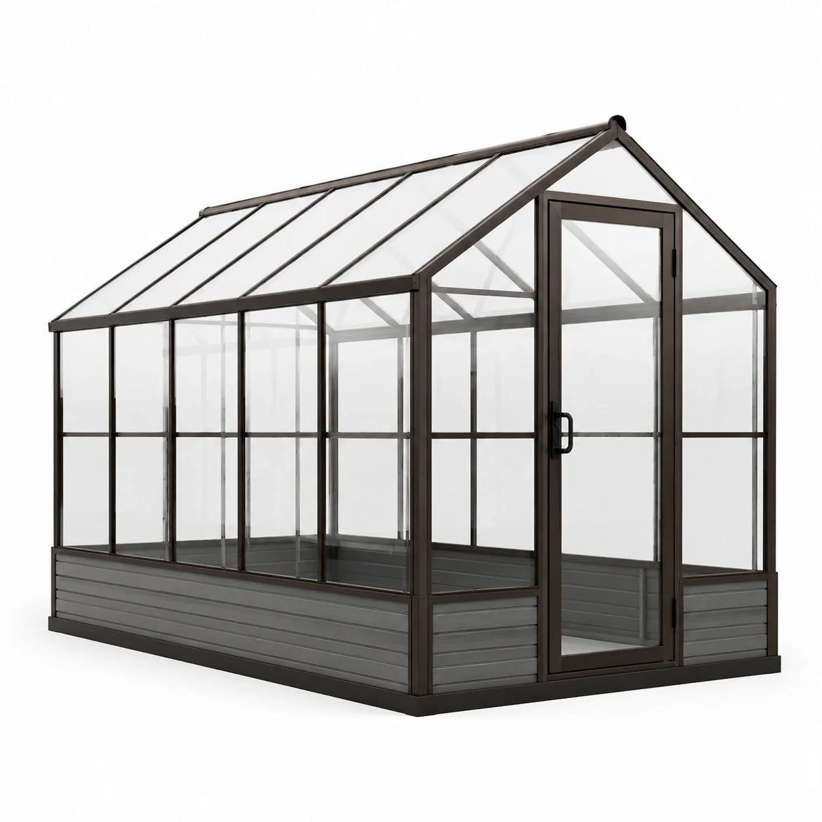Serre de jardin en aluminium et verre trempé 4 mm - 2026