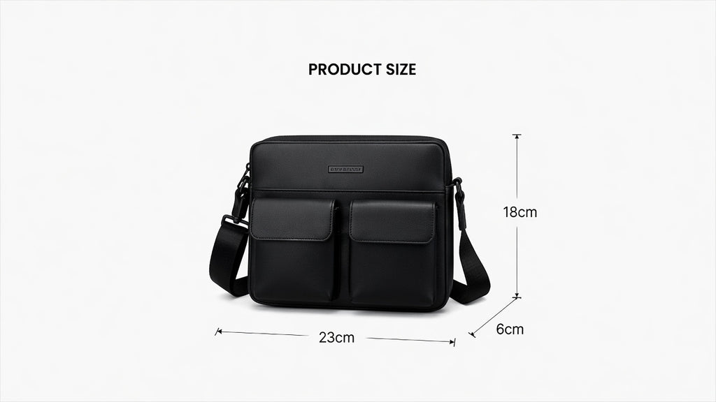 Sac Bandoulière Homme Premium | Élégant, Grande Capacité & Résistant à l'Eau
